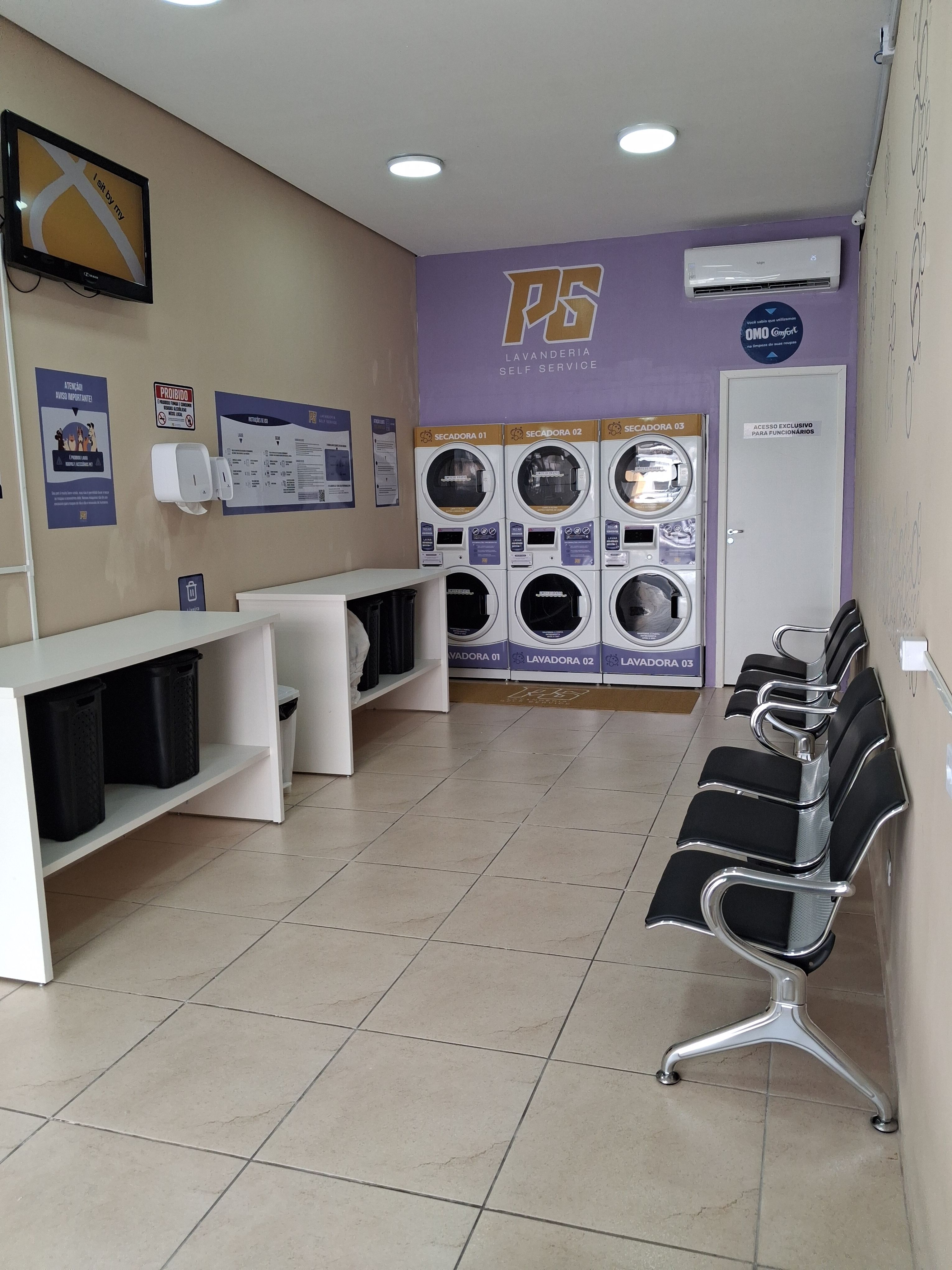 Ambiente interno da PG Lavanderia
